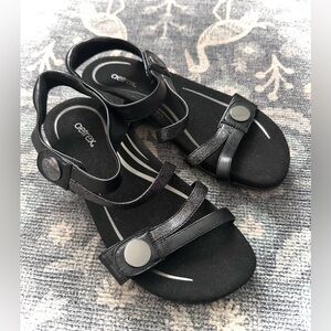 Aetrex Black Women's Sandals